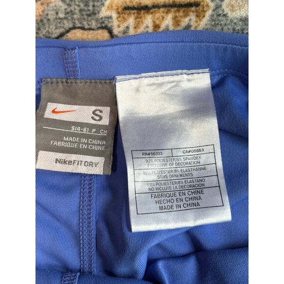 Vintage y2k Nike Mini Skirt Dri Fit Tennis Skort Blue Ruffle Size Small Medium - Picture 3 of 9